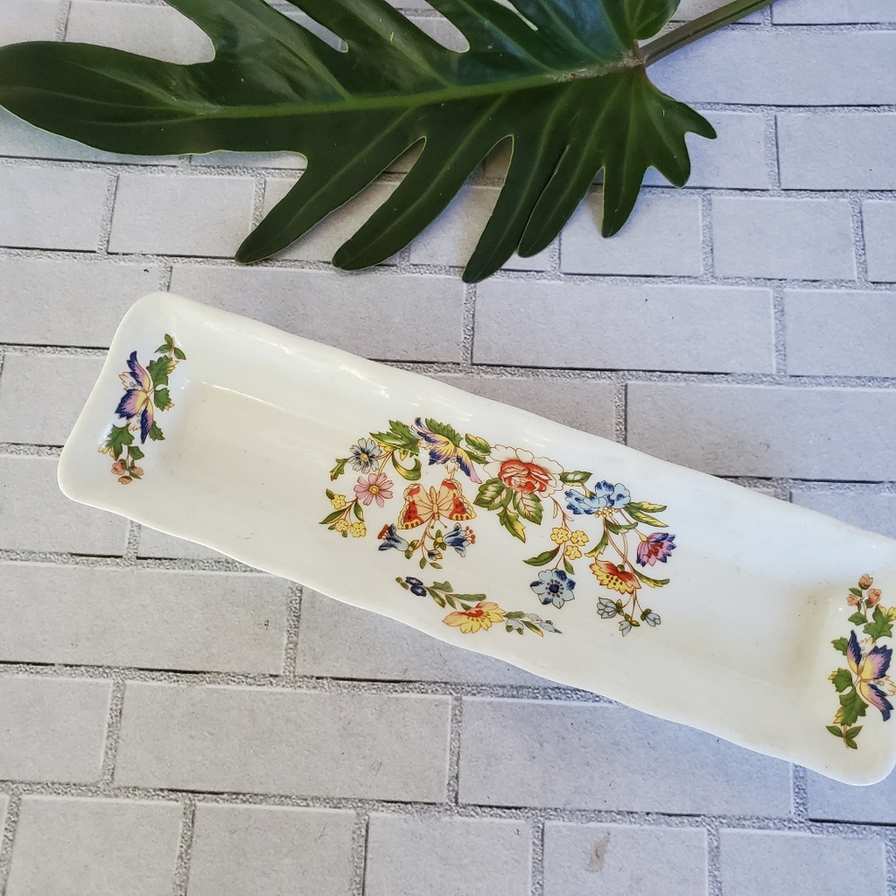 Aynsley Cottage Garden Mint/Pen Dish